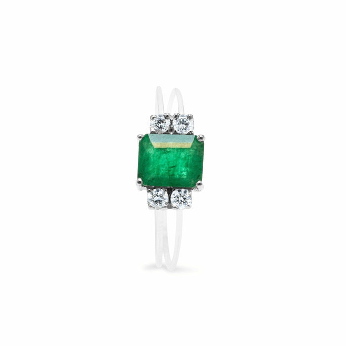 4D Invisible Emerald-Ring-cocobycaroline.myshopify.com-Cocobycaroline