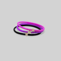 Diamond Rubber Bracelet